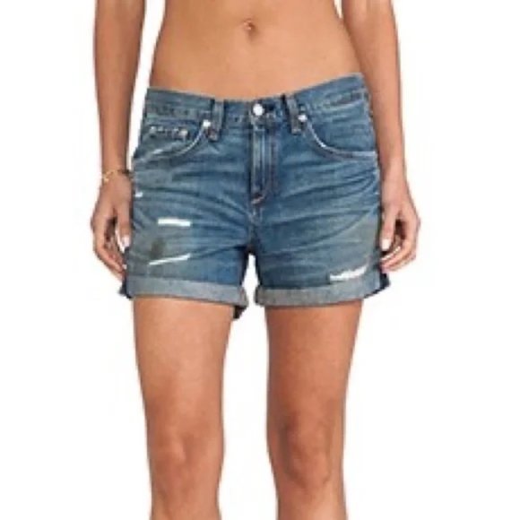 Rag & Bone The Boyfriend Shorts -Size 25 Unworn NWT - Picture 1 of 6